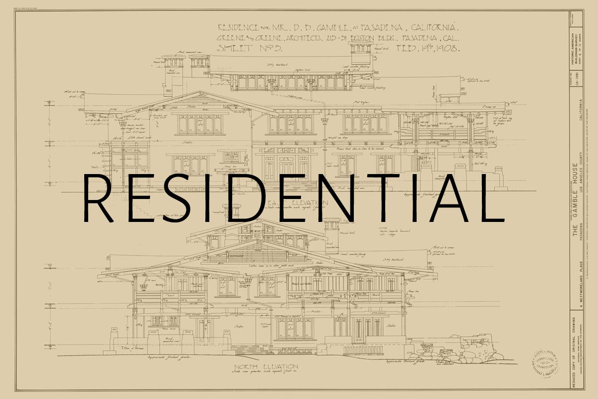 Residential house drawing